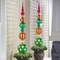 Collections Etc Elegant Christmas Ornaments Porch Planter Finial Stake